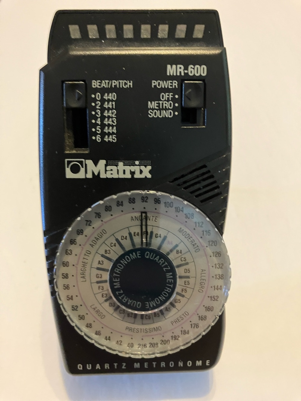 Matrix MR-600 Multi-Function Quartz Metronome and Chromatic Tuner. Sound/LED.
